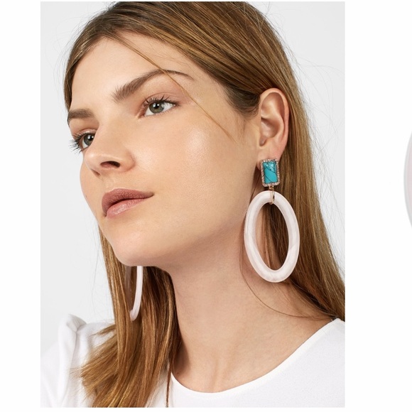 Baublebar Tristine Resin Hoop Earrings NEW - Picture 3 of 3